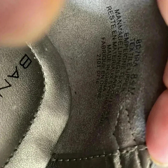 ❤️2/50❤️Bandolino Black Ruched Fabric Heel Bootie Pointed Toe  Slip On size 8.5 - Picture 7 of 8